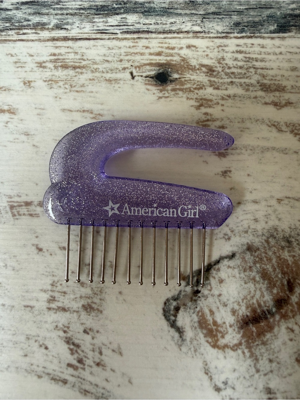 American Girl Doll SPARKLY HAIR PICK for 18” Dolls - Hair Brush Pick Only 2007